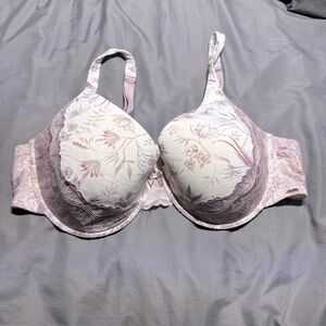 La vie en rose white/purple‎ lace bra size 42D